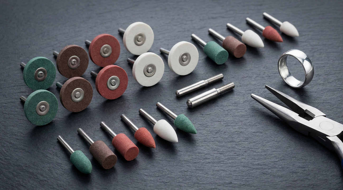 Jeweler's Starter Kit - Cratex rubber abrasive wheels, points, and mandrels